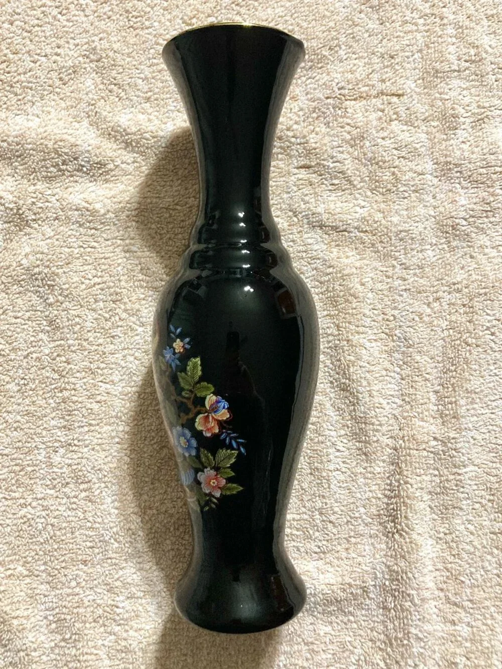 1960s SIGNED Norleans Florentine Opaline HAND-Made Italian Art Glass Vase 10”